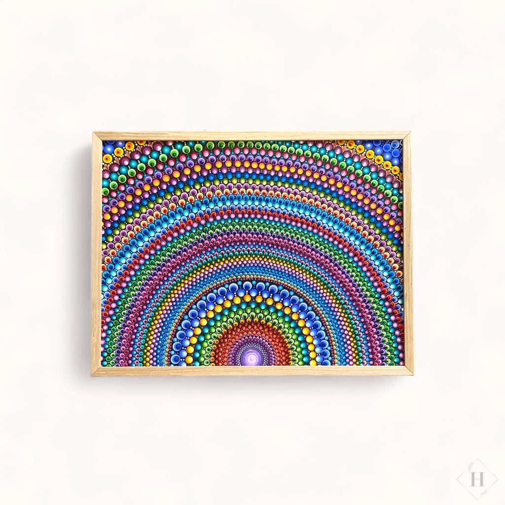 Dotart maleri i ramme 30x40 cm Zenjasworld