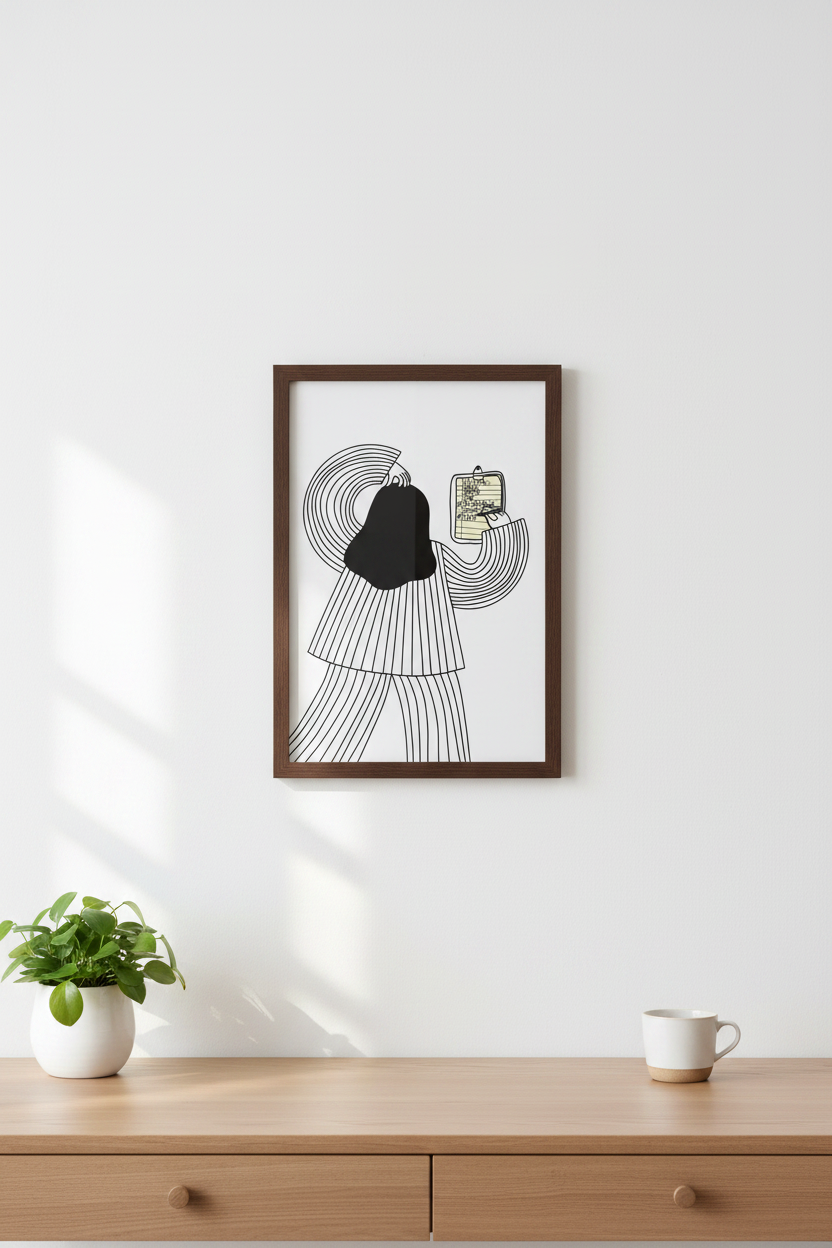 Kunstprint - Husk dig selv