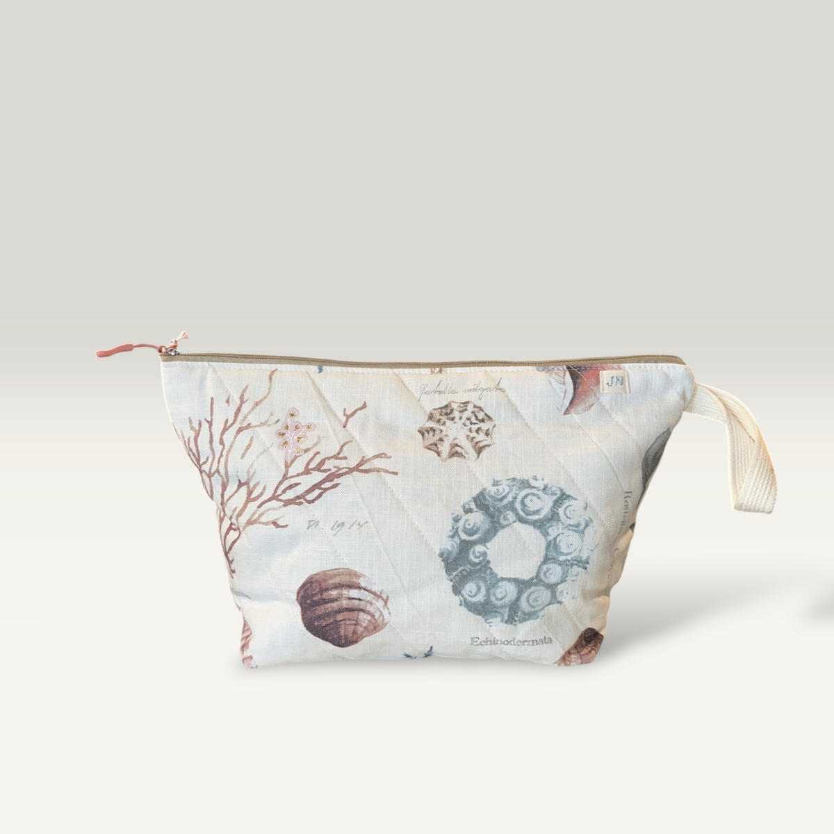 Stor quiltet toilettaske – maritim | Jnortheved