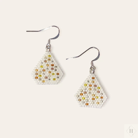 Ørering af miyuki perler - guld farvet/sølv farvet/bronze farvet Sara Engel