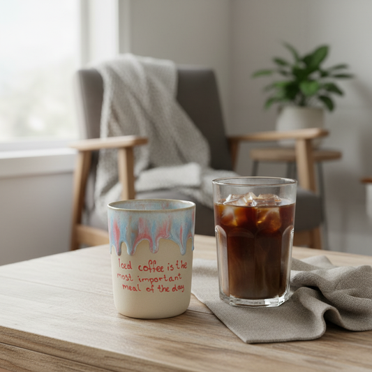 Stort krus – Iced coffee is the most important meal of the day | By Victoria Juul