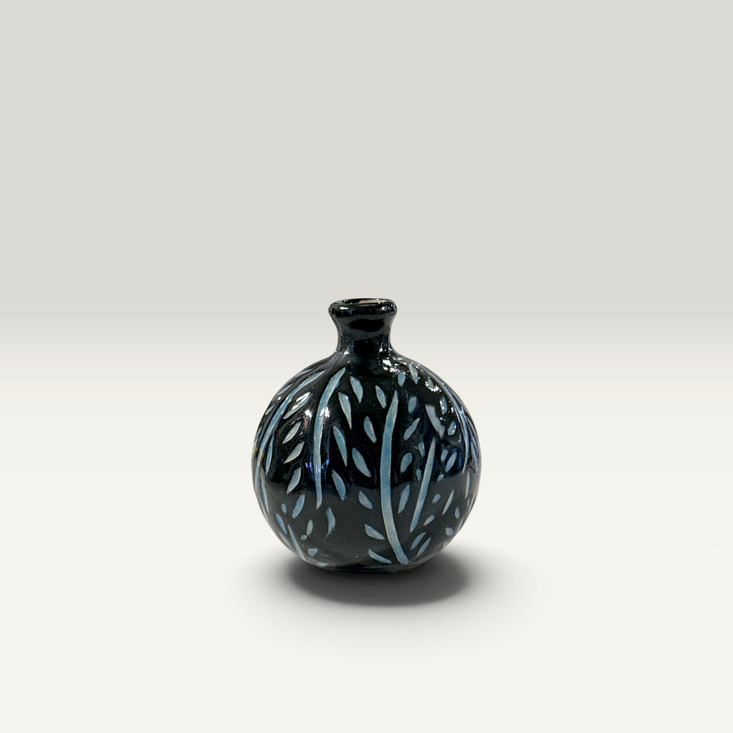 Håndlavet boble vase i keramik – 7 cm | Famalut