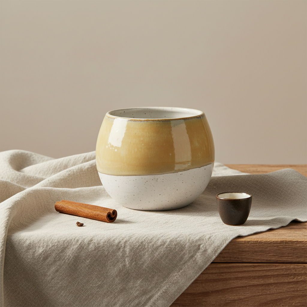 Buttet krus uden hank— latte
