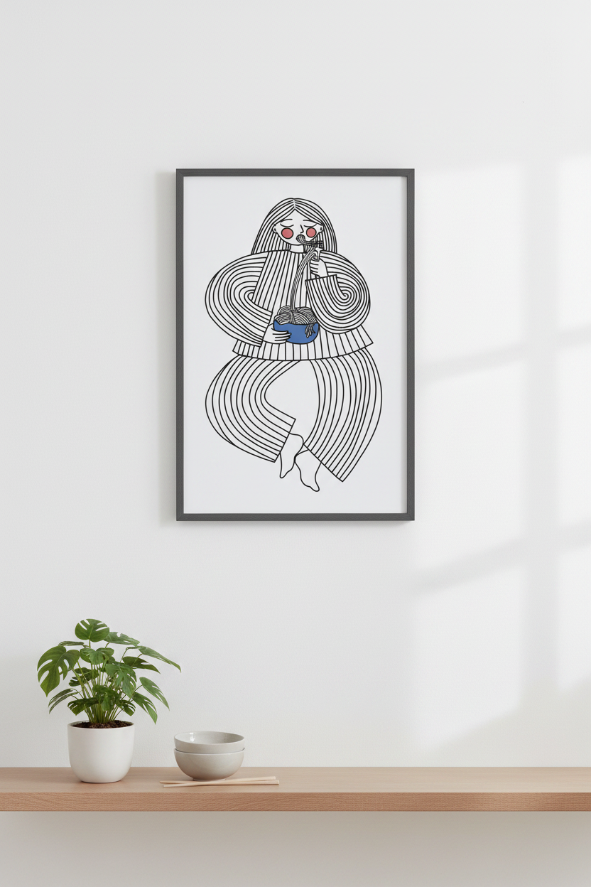 Kunstprint - Spisetid