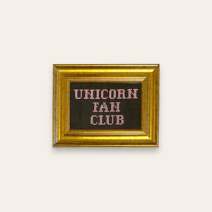 Broderi i ramme - Unicorn fan club