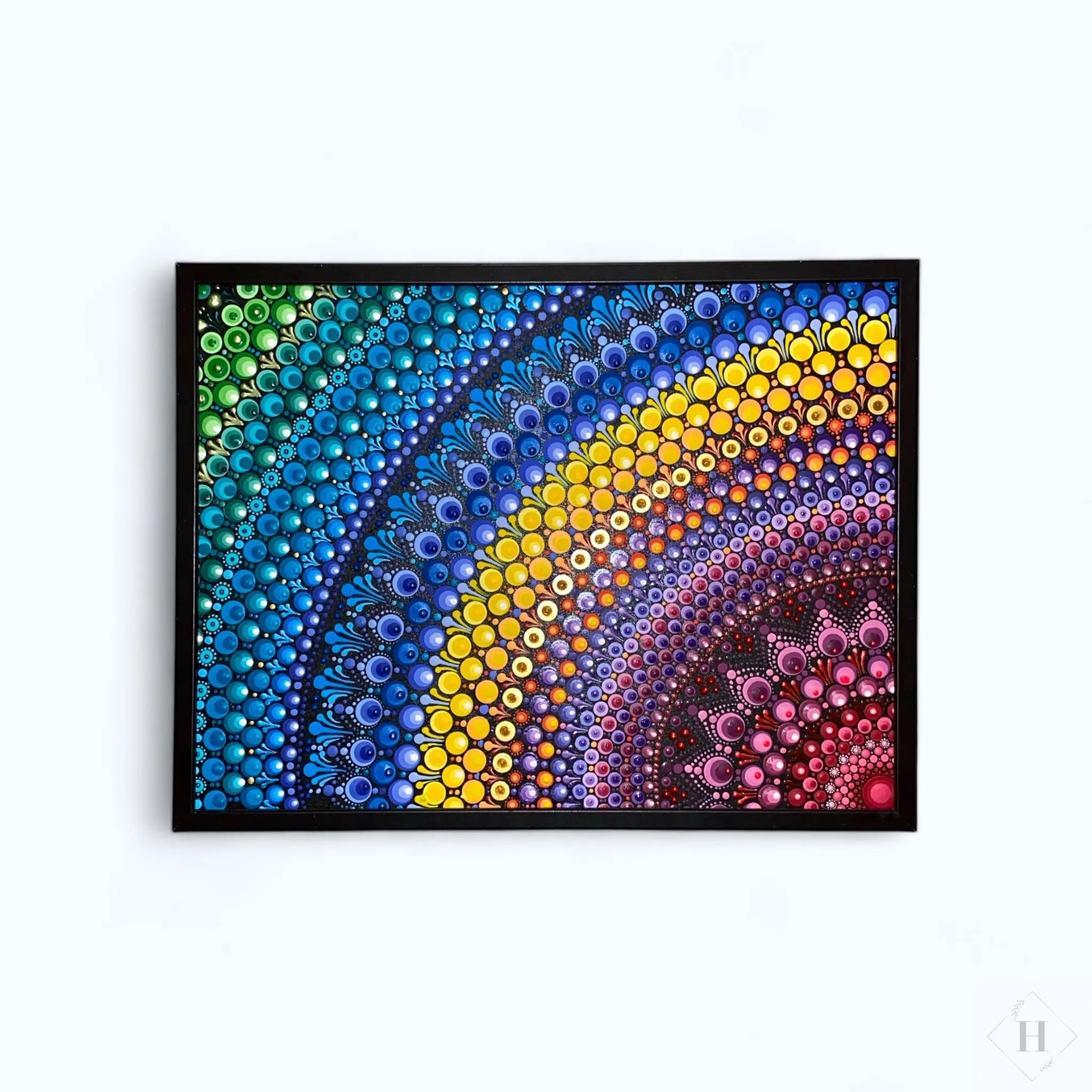 Dotart maleri i ramme 30x40 cm Zenjasworld