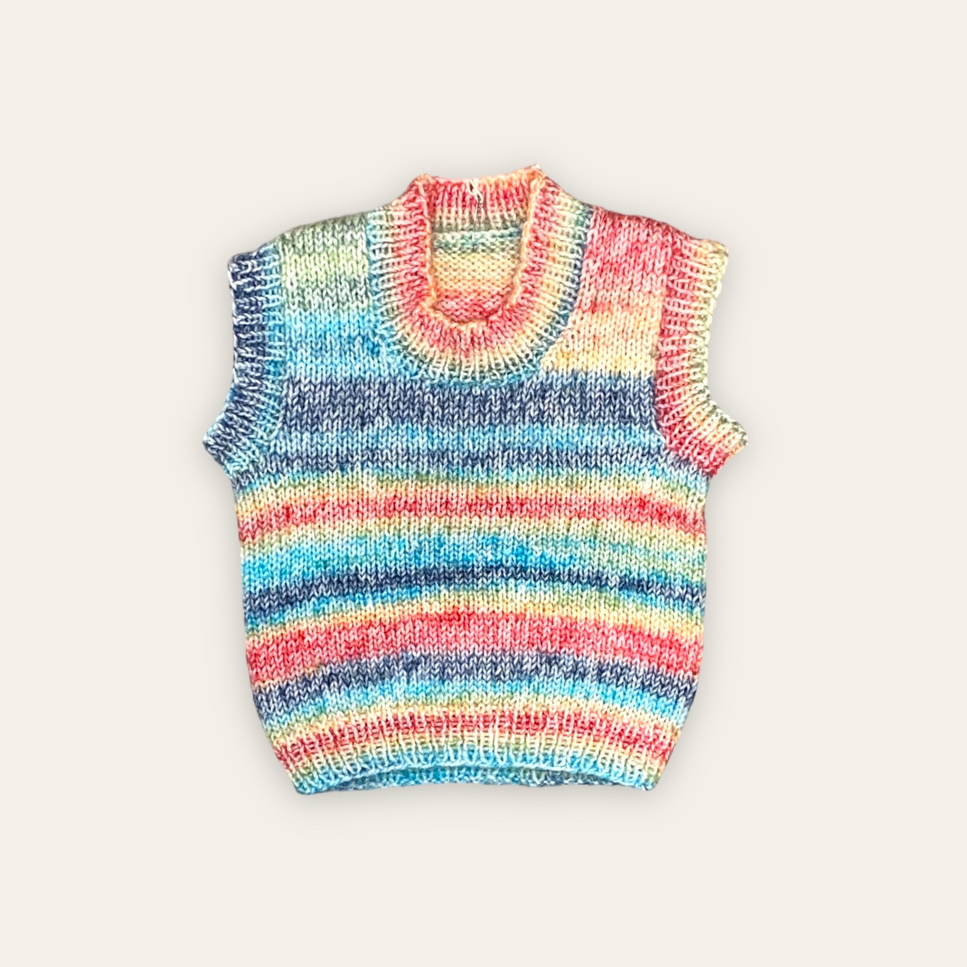 Strikket vest str 74 Laila