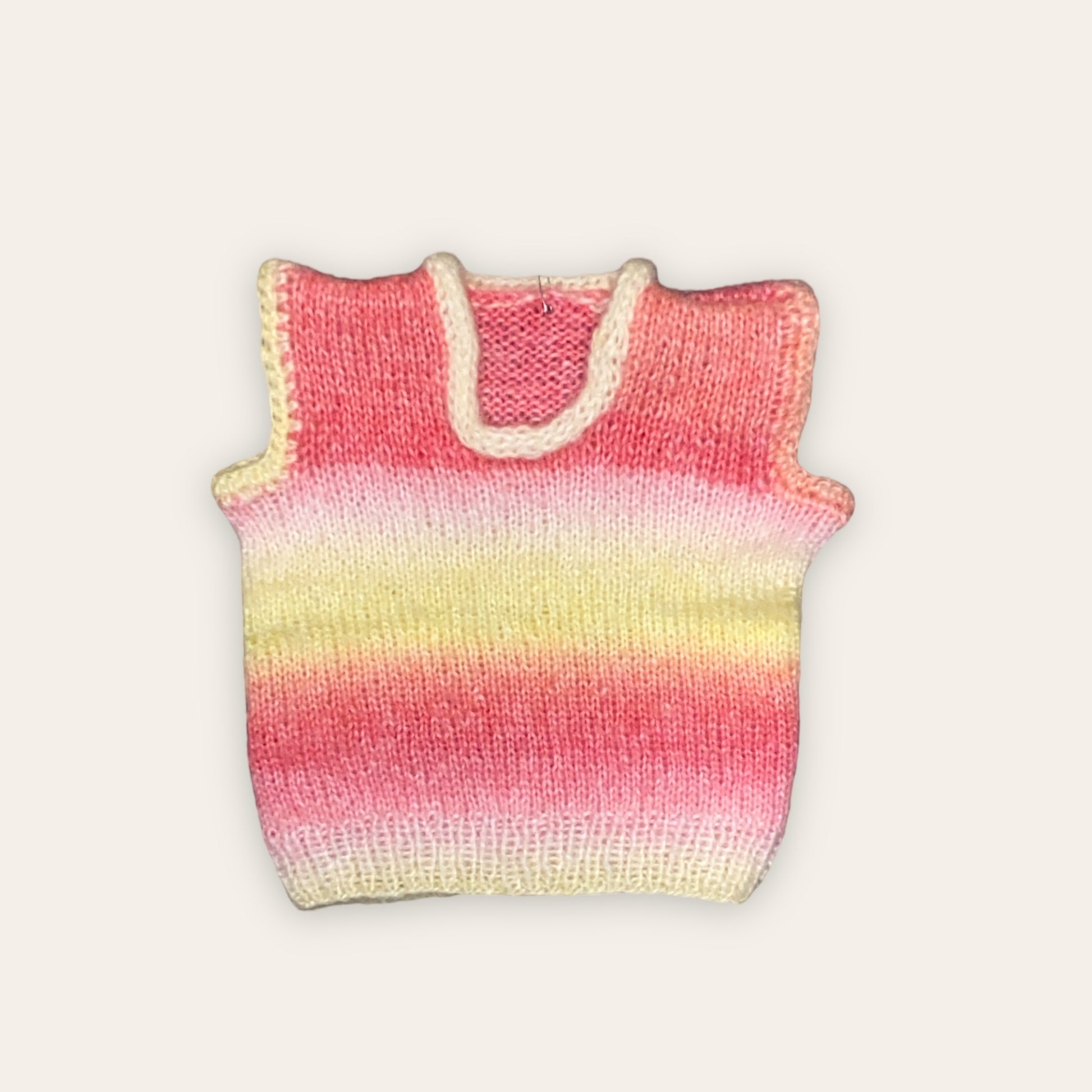 Strikket vest str 74 Laila