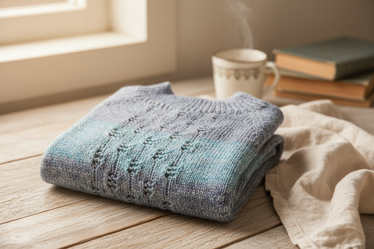 Strikket trøje str. M/L