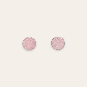 Ørestikkere i beton - rosa (Sterling sølv) Hartgut
