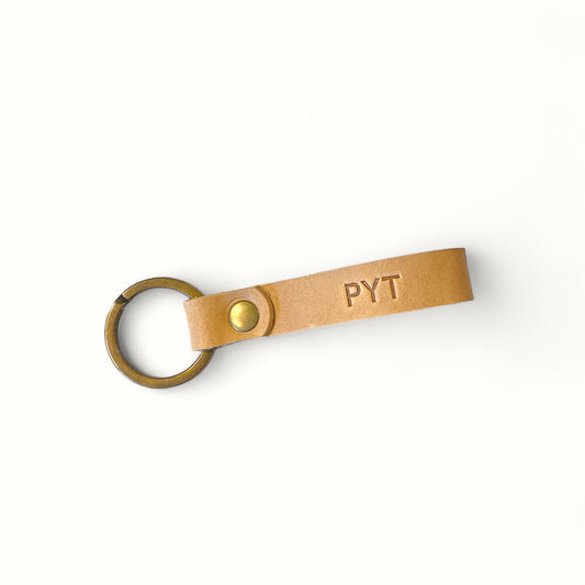 Nøglering i læder - pyt (flere varianter) Unika Nord