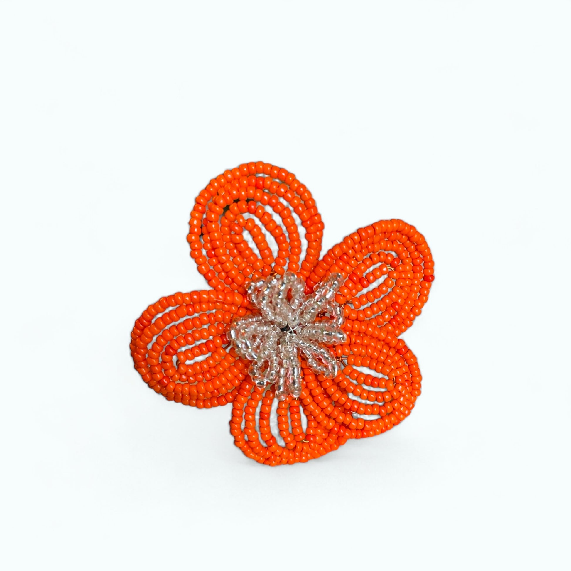 Håndlavet blomst i glasperler Kaimers krea