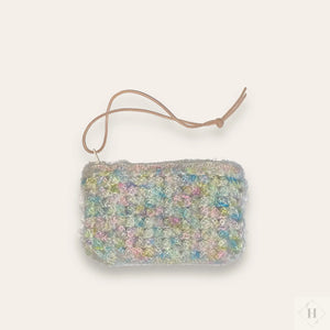 Lille pung i silk mohair - pastel