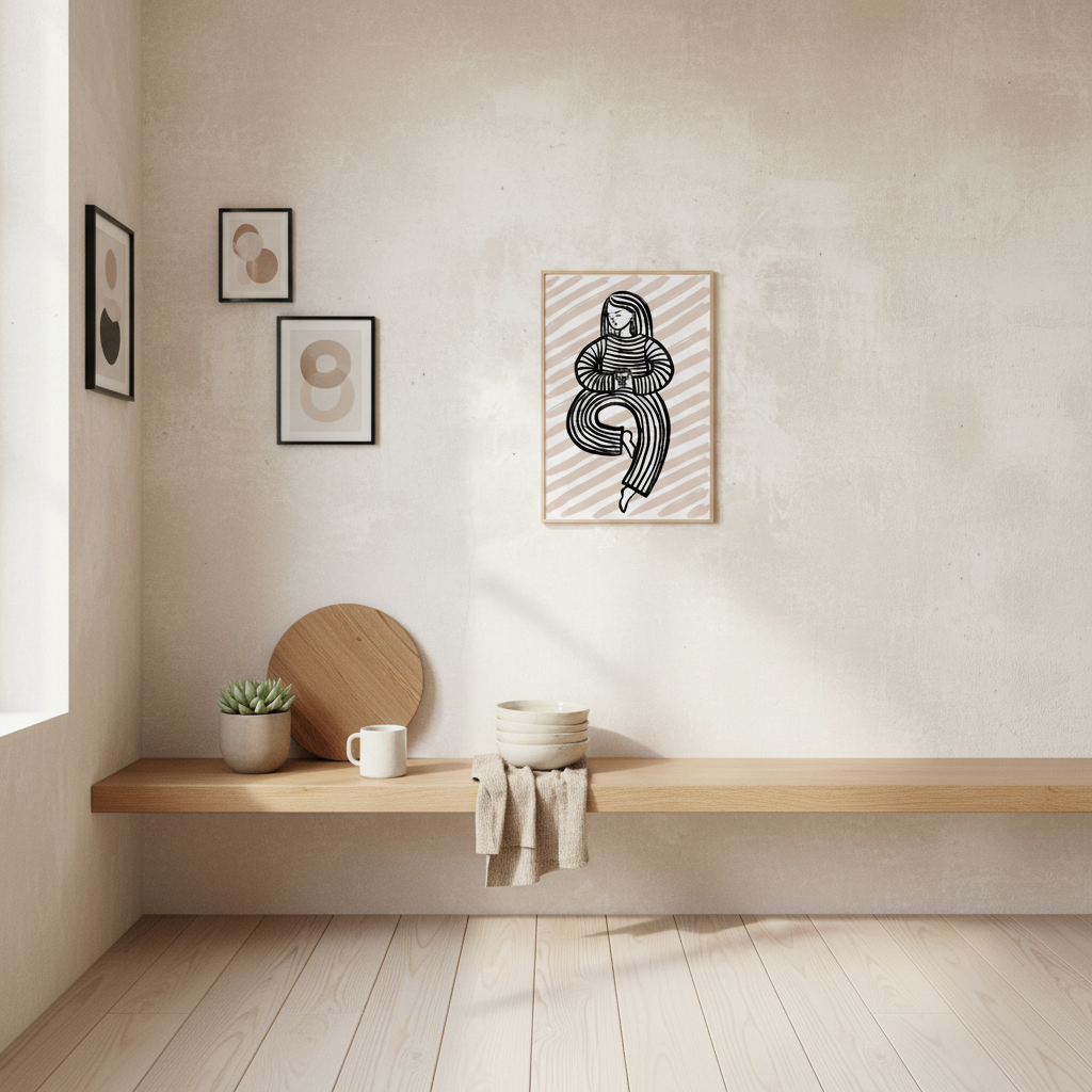 Kaffetid plakat A3 i køkken