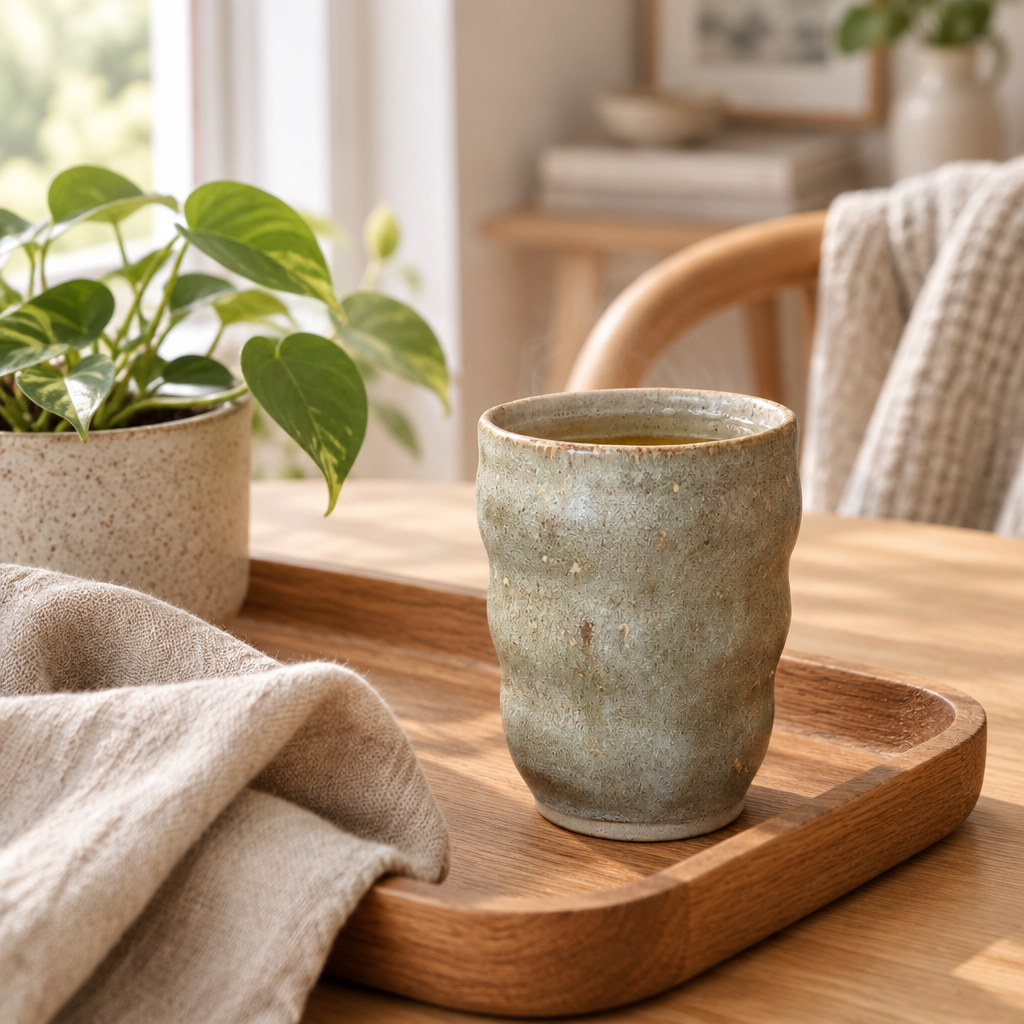 Krus Helle Zinn bambus look – lifestyle