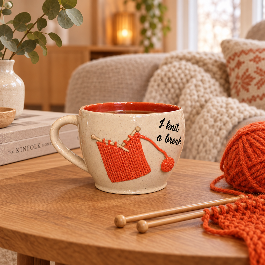 Krus I knit a break Helle Zinn – lifestyle