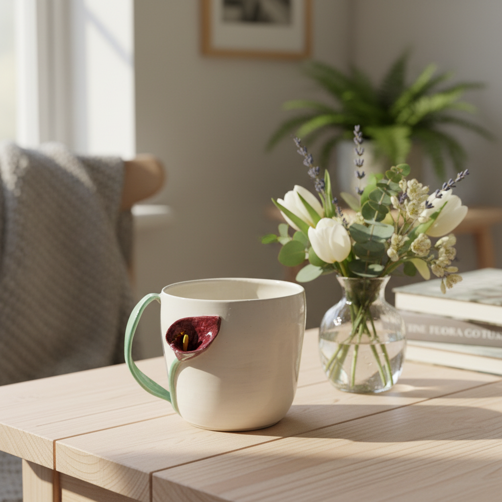 Krus med lilje Helle Zinn – lifestyle