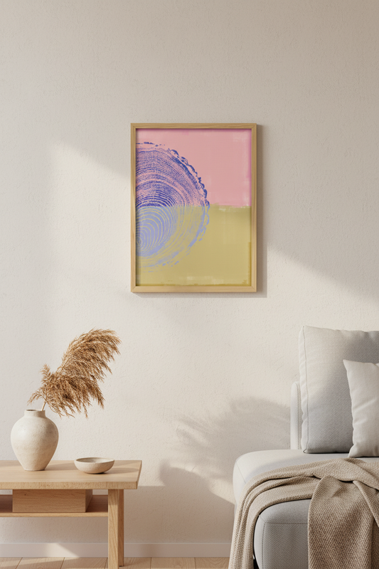 Kunstplakat - årringe variant 2