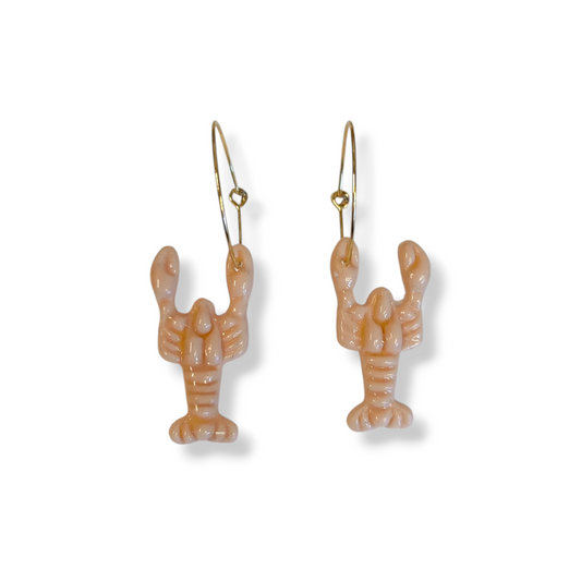 Øreringe m. Hummer vedhæng