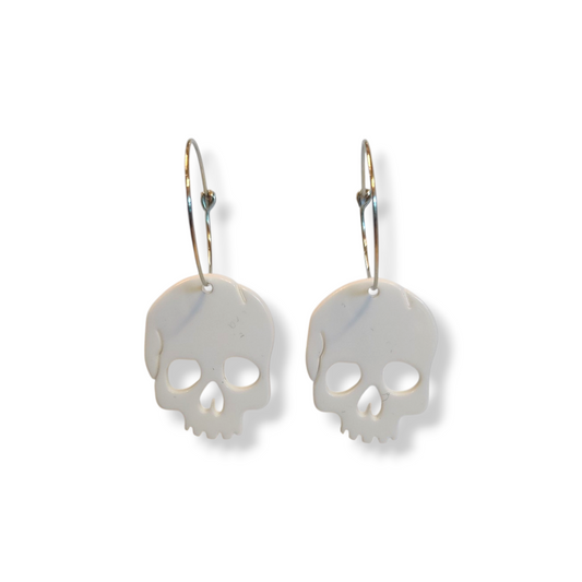 Øreringe m. Kranie vedhæng