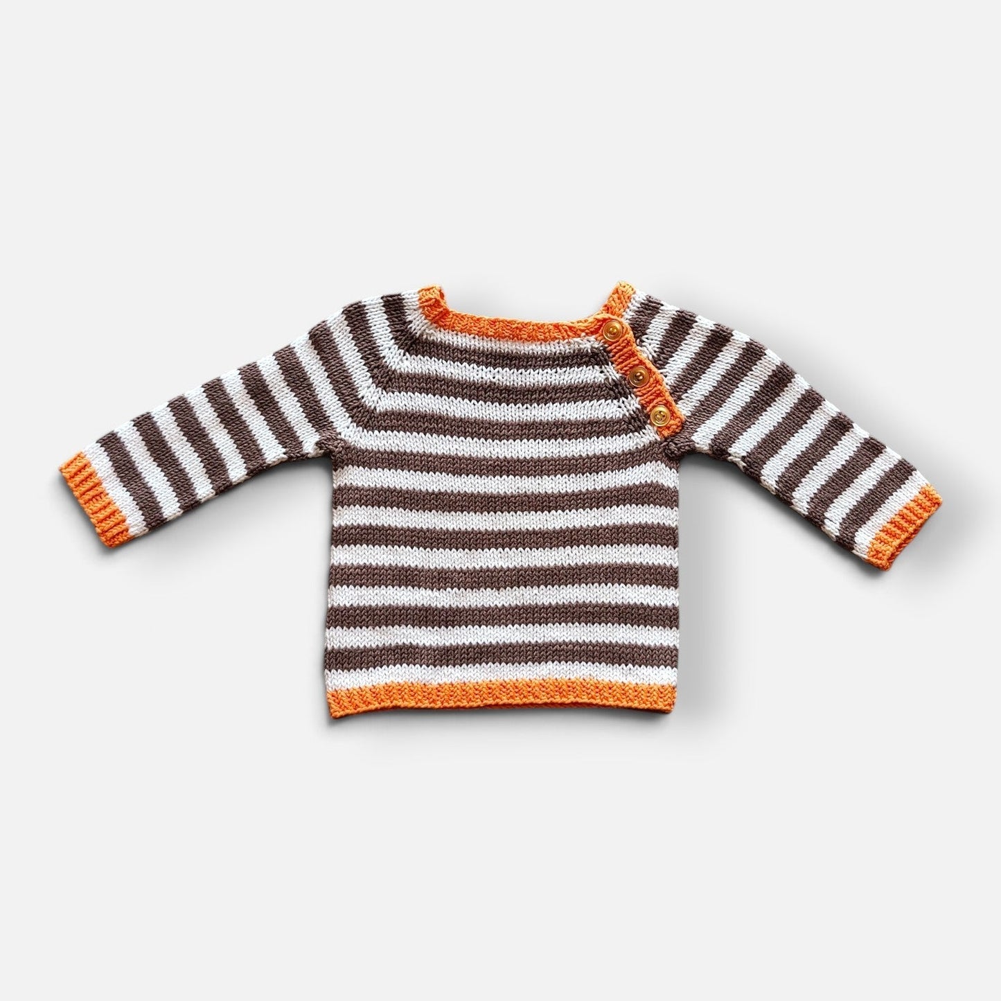 Strikket baby trøje- Str: 1/2-1 år