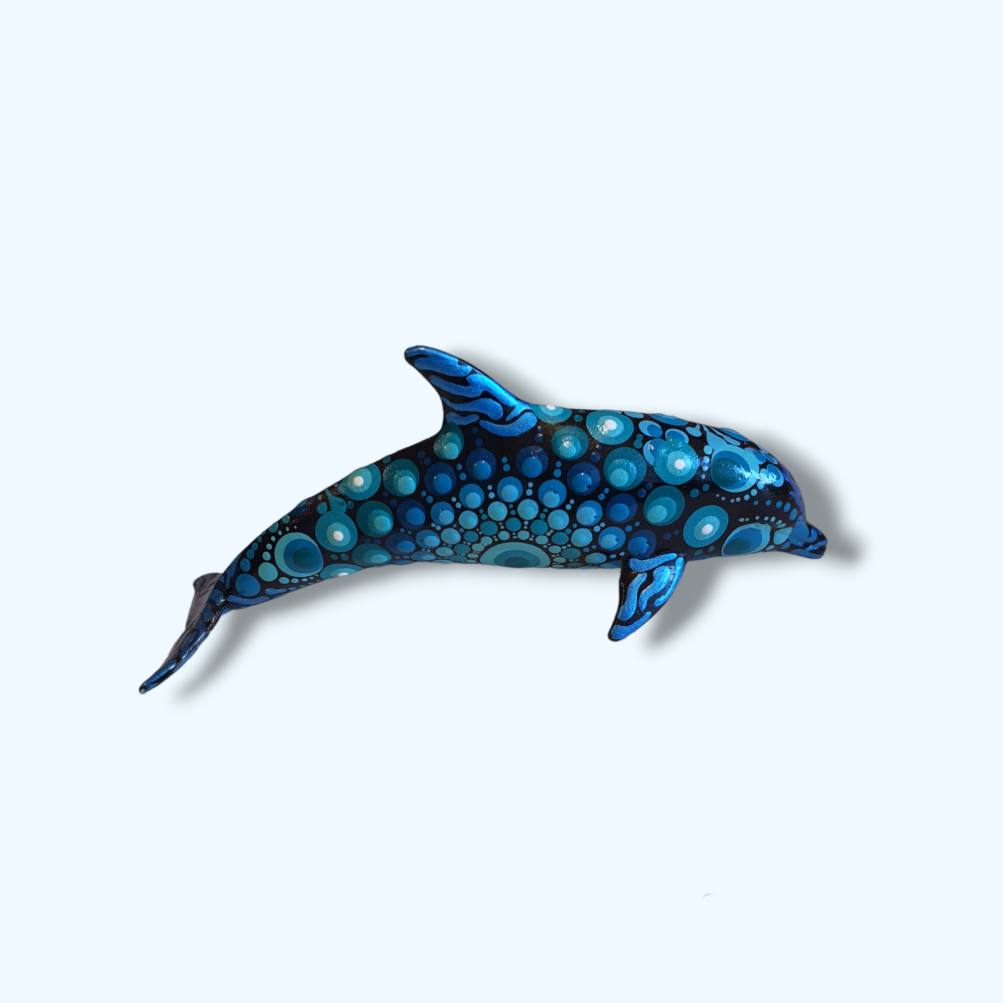 Lille delfin - Dotart dekoreret Zenjasworld