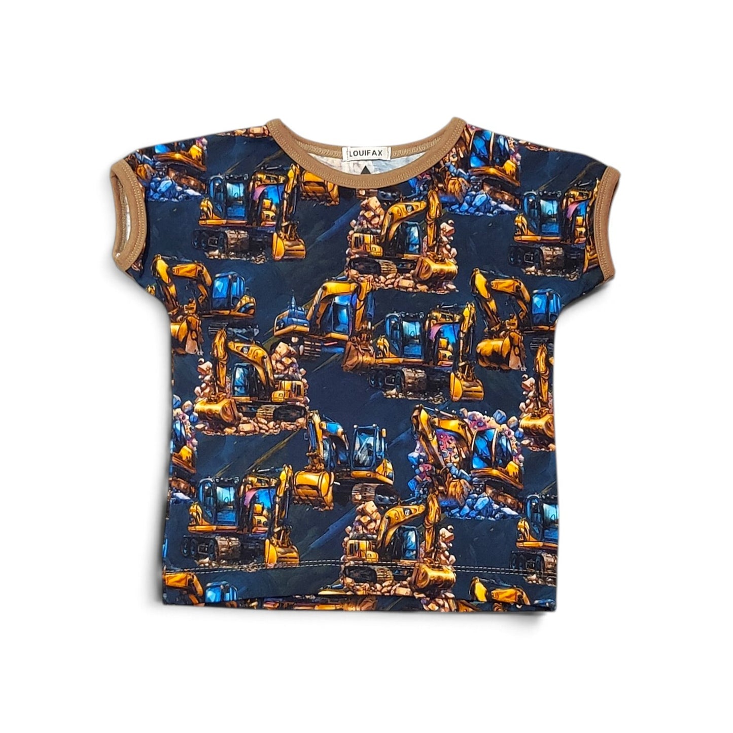 Håndlavet Børne T-shirt (flere størrelser)- Blød Jersey med Gravkøer