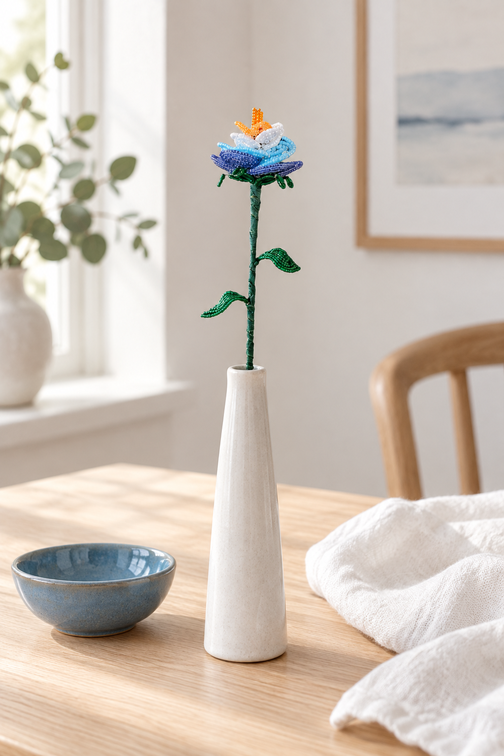 Rose blå nuancer Sams Perlekrea – lifestyle