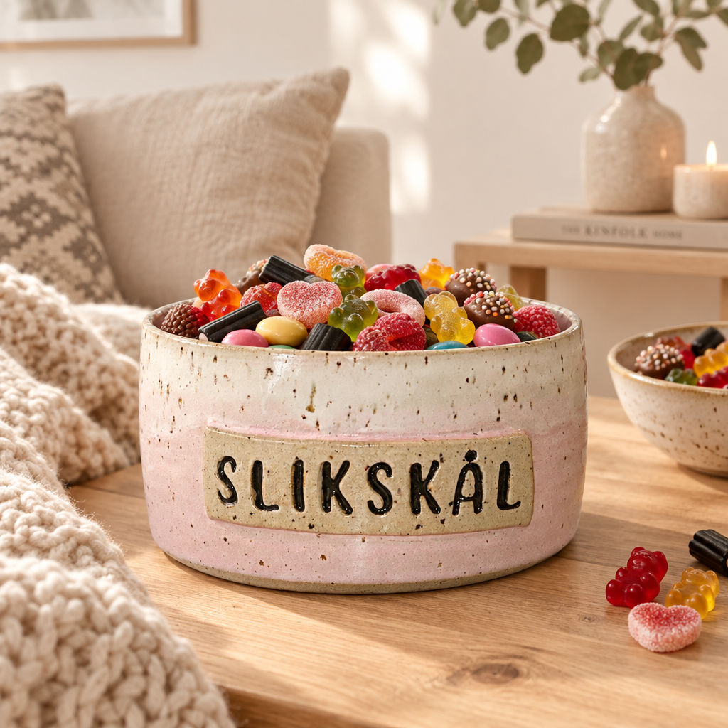 Slikskål lyserød Clay by Hornstrup – lifestyle