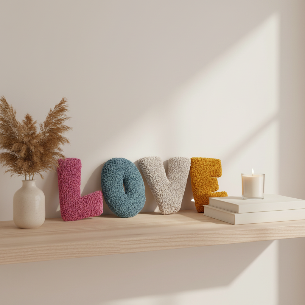Stylet produktbillede af LOVE bogstaver
