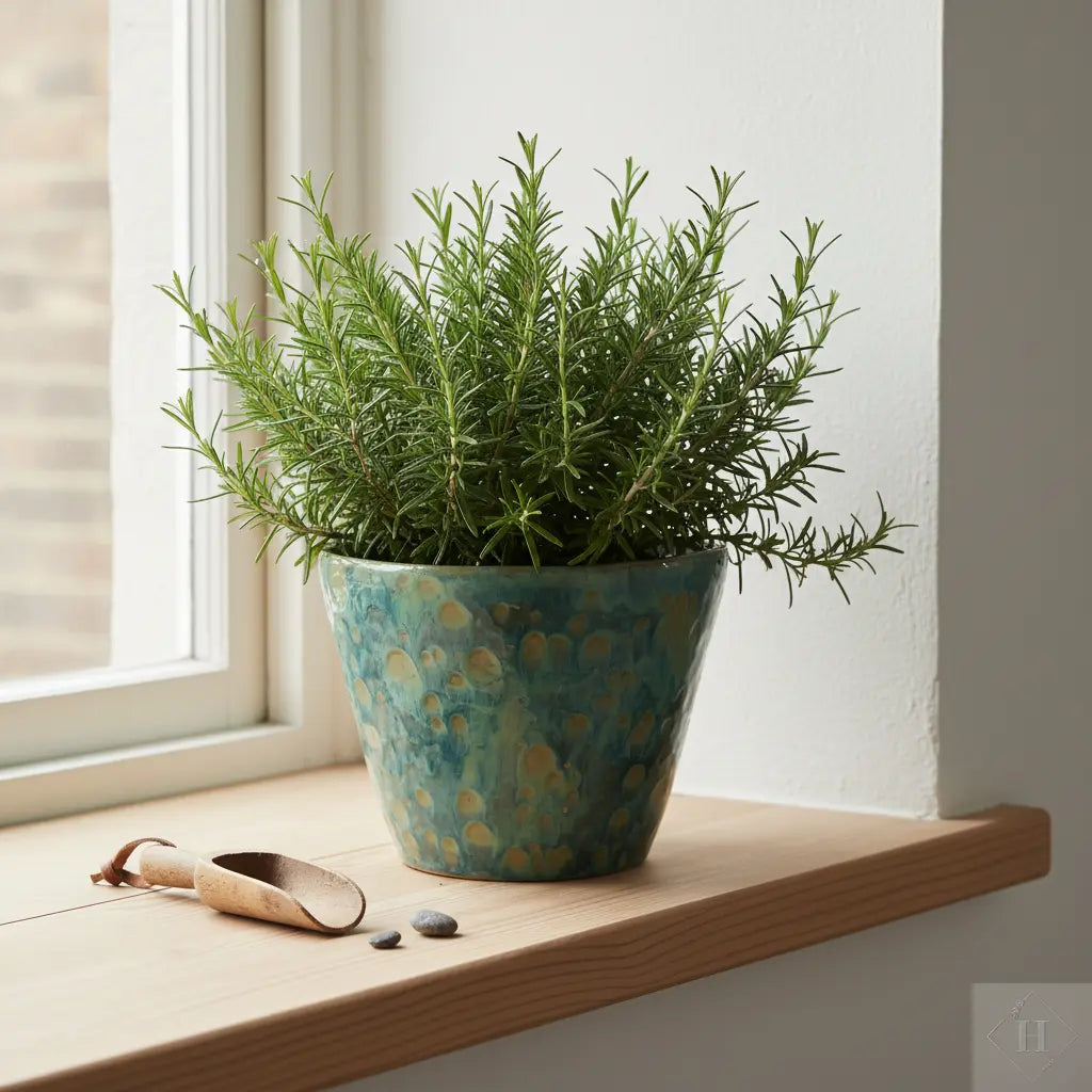 Stylet stor urtepotte i stentøj