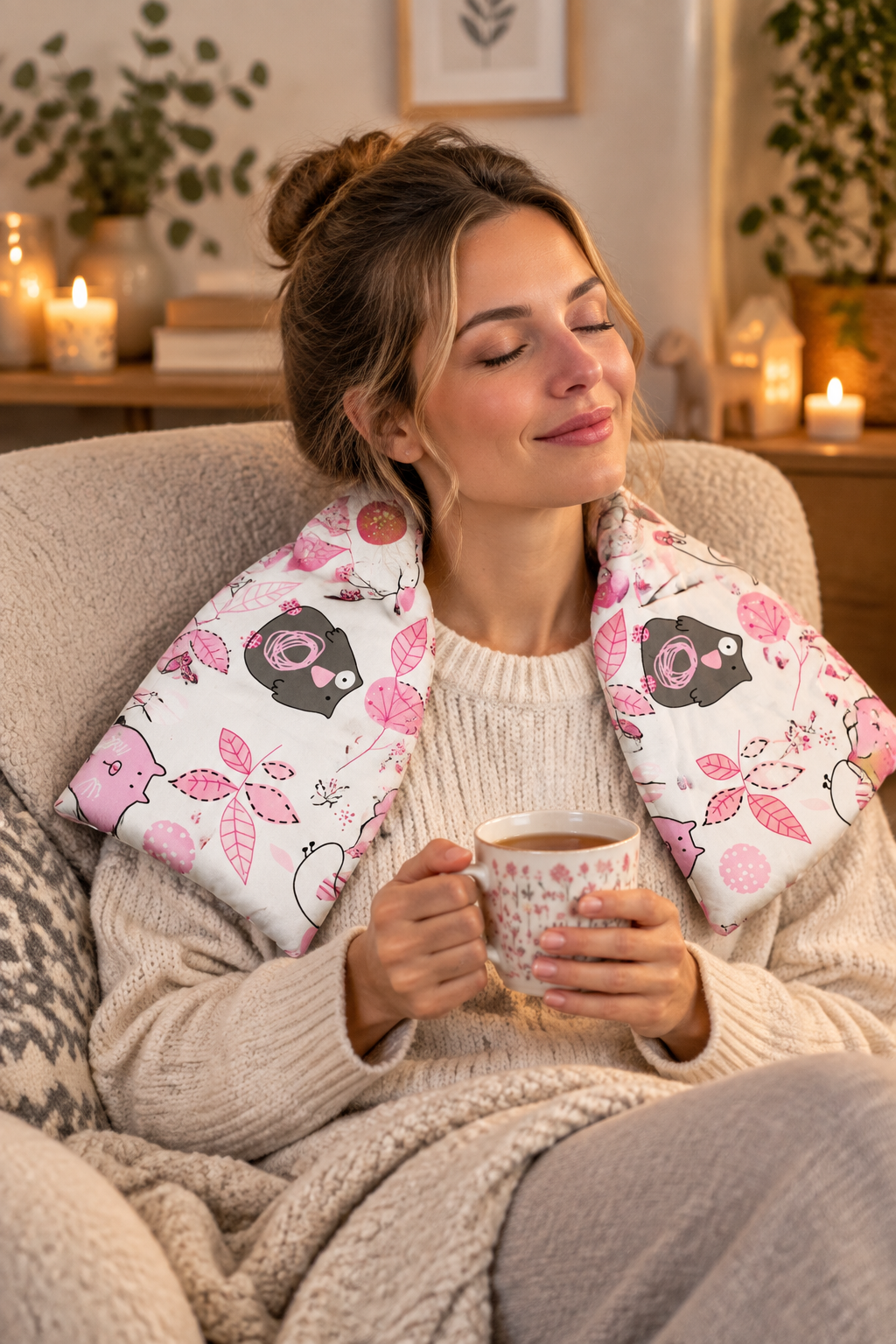 Varmepude skuldrene skovdyr HG Design – lifestyle