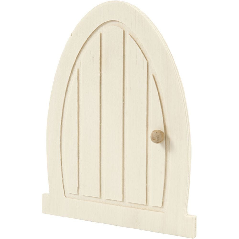 lille dør i træ Håndlavet af