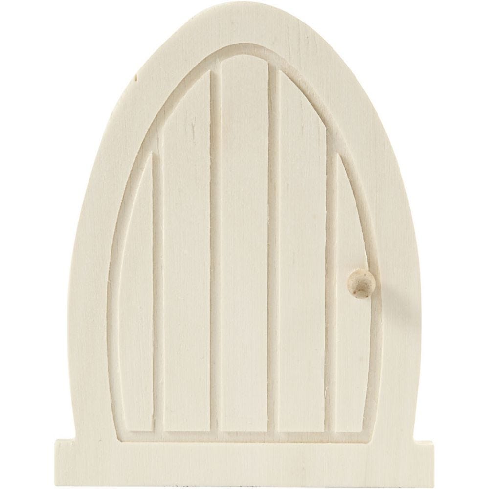 lille dør i træ Håndlavet af