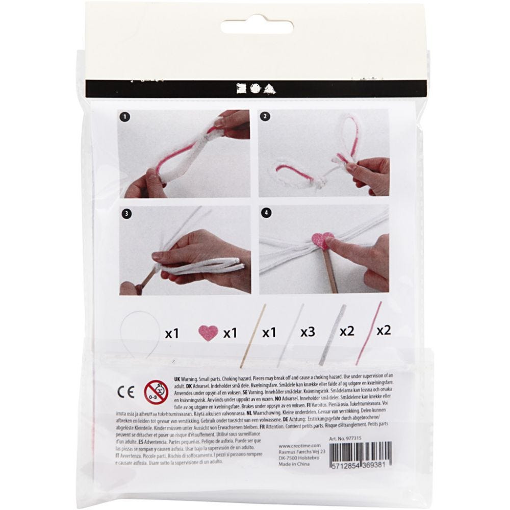 Mini krea sæt - hårbøjle sæt Håndlavet af