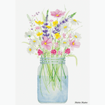 Indlæs billede til gallerivisning Blomster i syltetøjs glas - A5 Mette Mains
