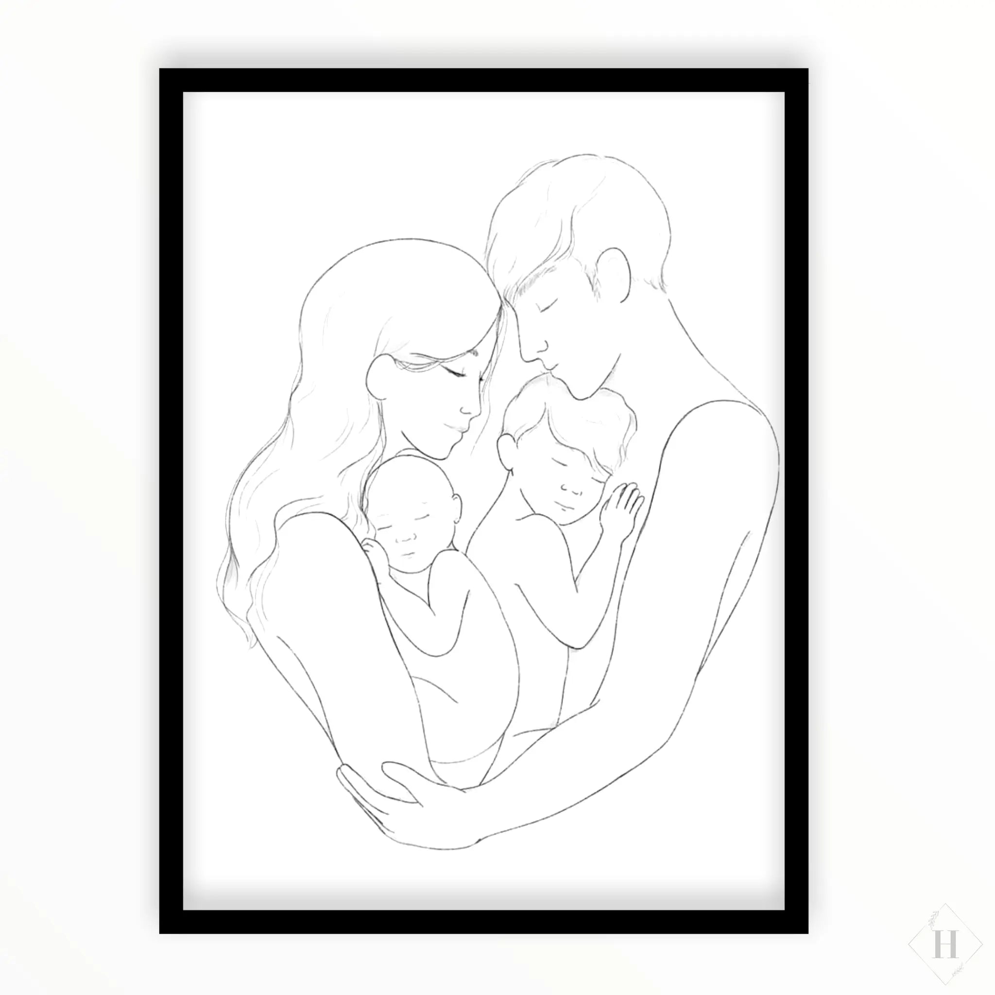 Kunstprint - Familie Mk.illu