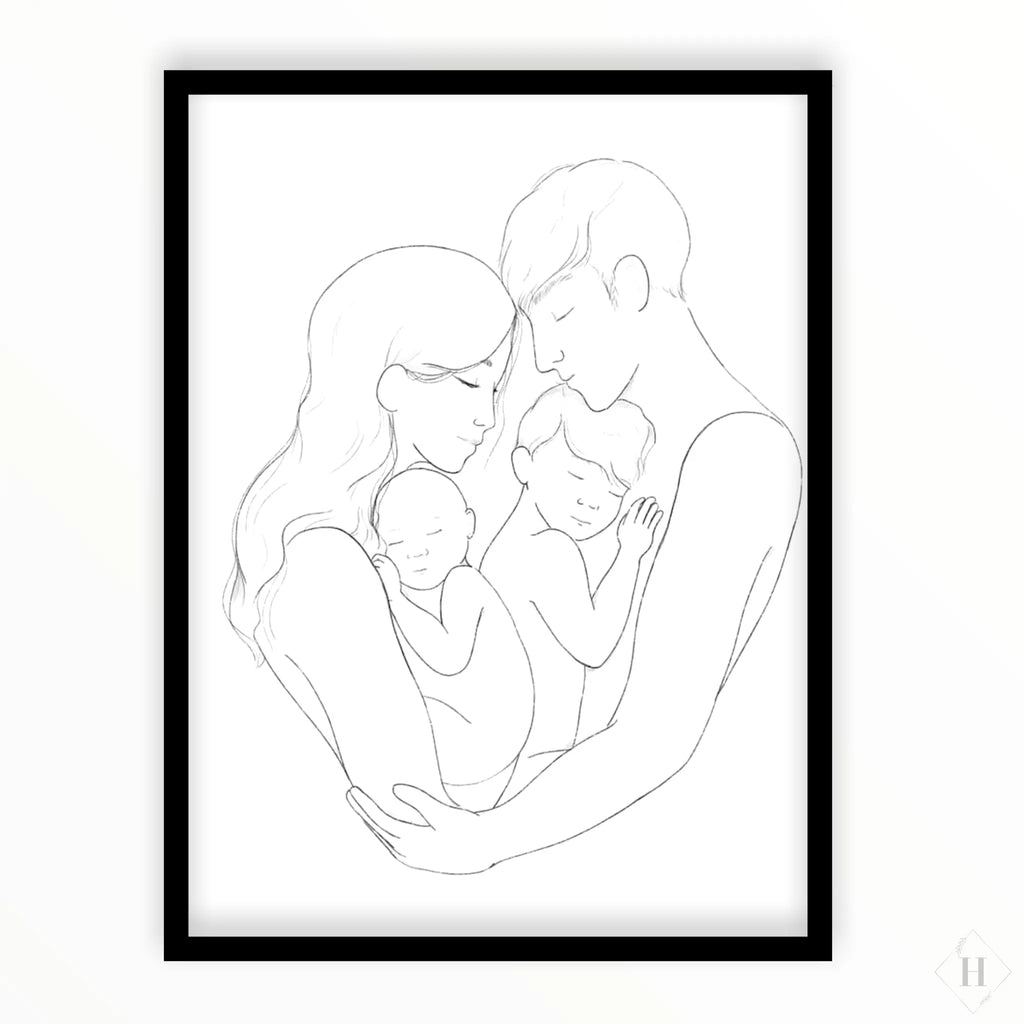 Kunstprint - Familie Mk.illu