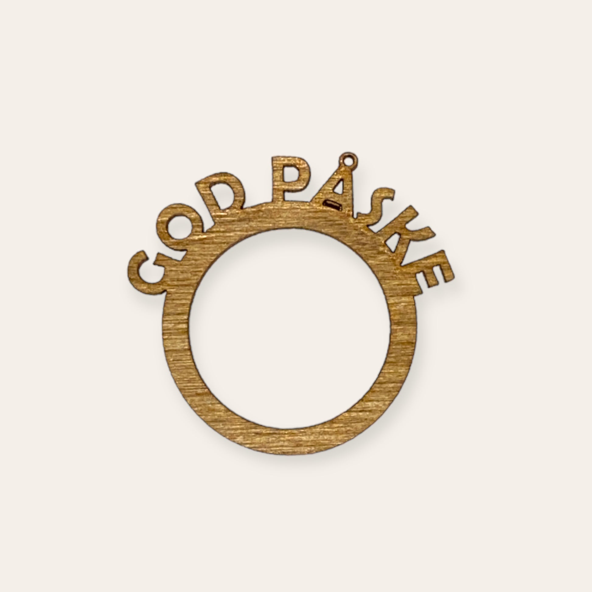 Serviet ring i træ Familien KL