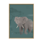Indlæs billede til gallerivisning Kunstplakat - Elefant. (50x70) Unika Nord
