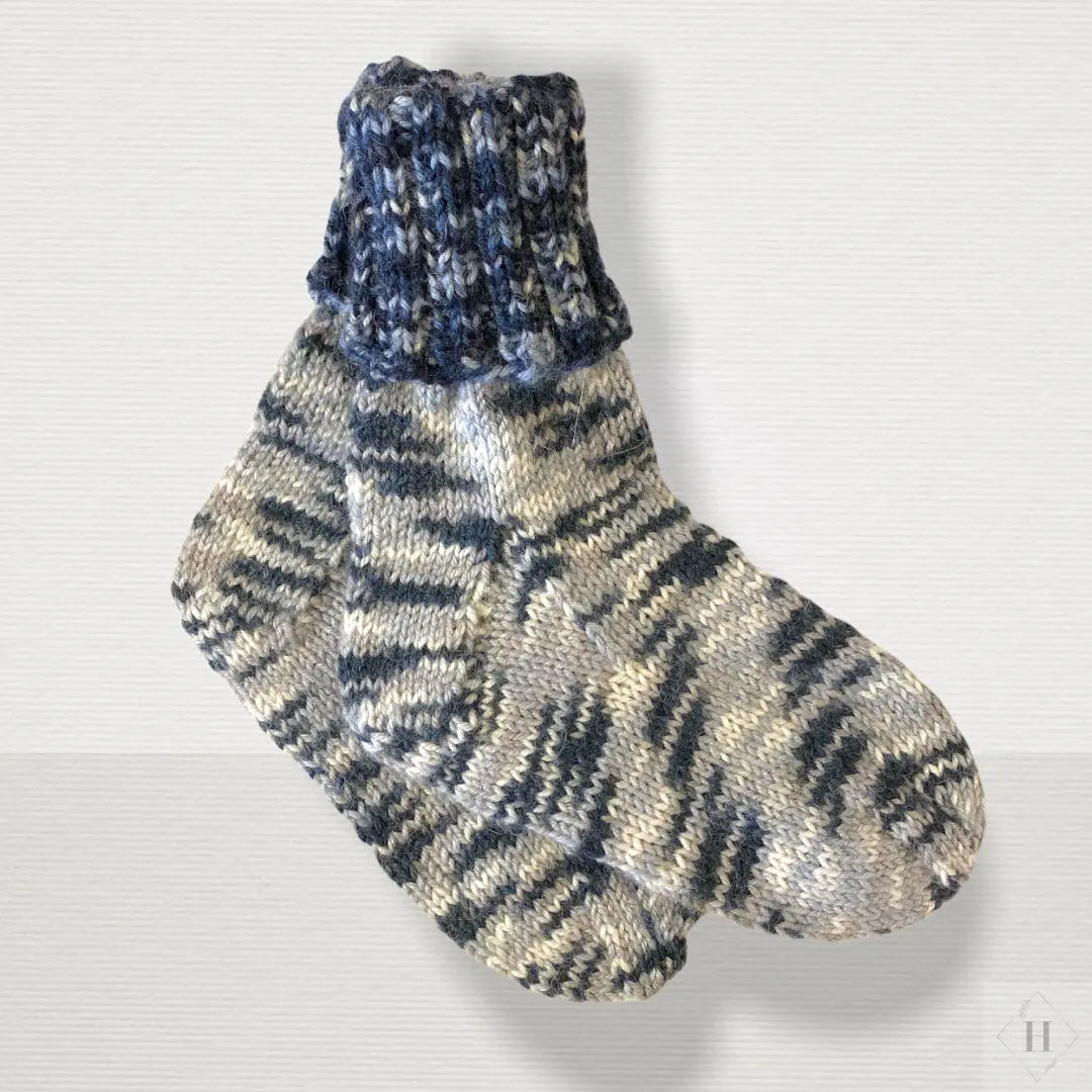 Strikkede strømper str 26/27 Håndlavet af