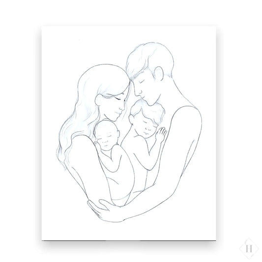 Kunstprint - Familie Mk.illu