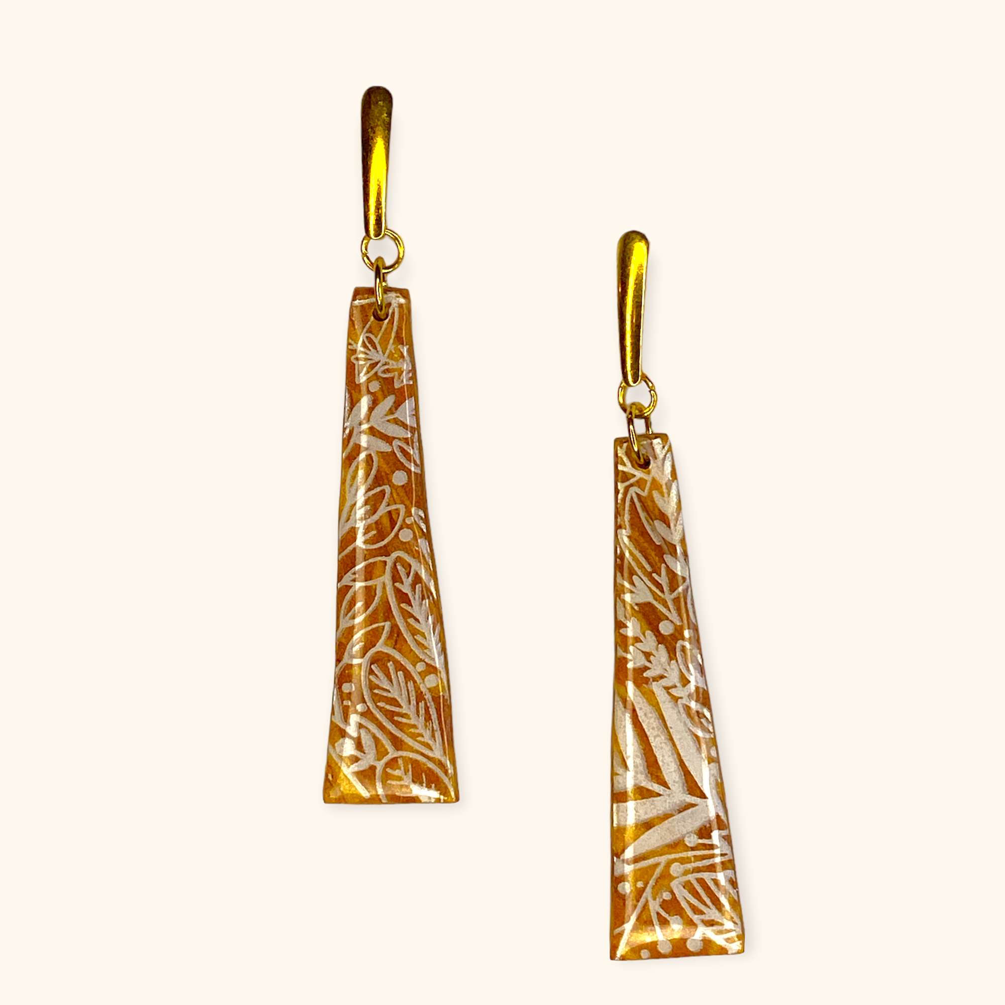 Copper ‘n Gold - dangle med blade Handmade Hygge