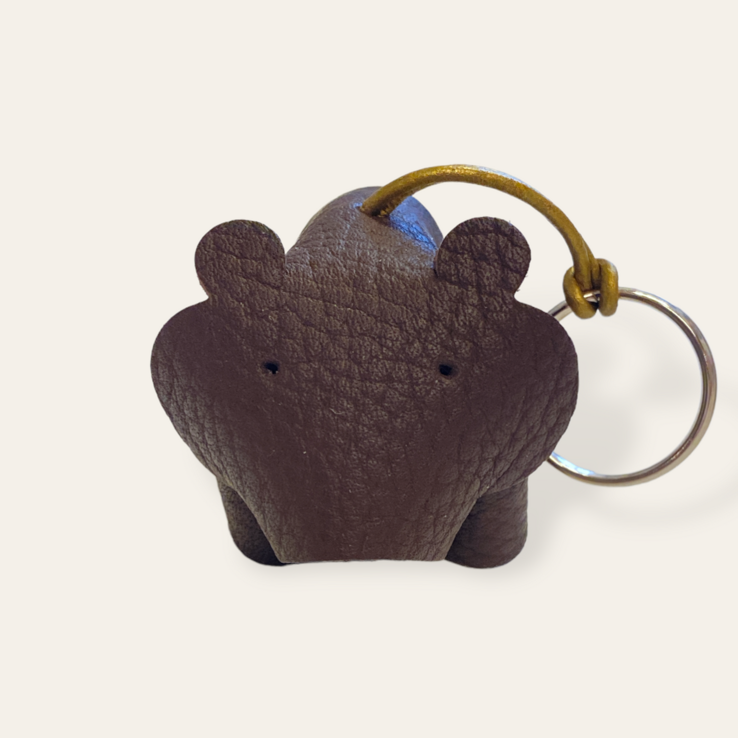 Læder nøglering - Bjørn (flere varianter) Unika Nord