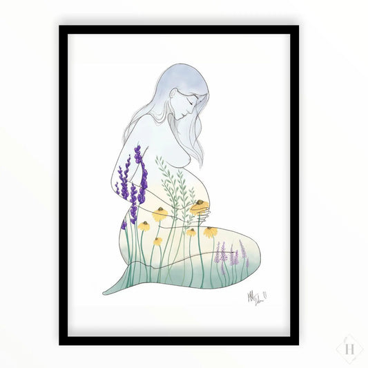 Kunstprint - Waiting Mk.illu