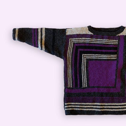 Strikket trøje i uld str M Jo C