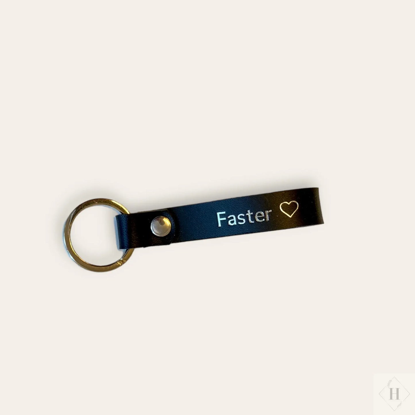 Nøglering i læder - faster (flere varianter) Unika Nord