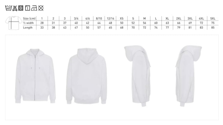 Aalborg fri - hoodie m/lynlås (barn) Aalborg Friskole