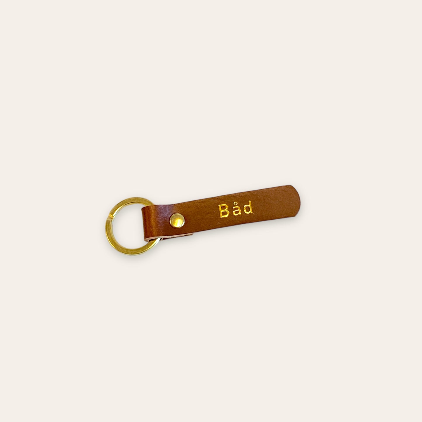 Mini nøglering læder - Båd (flere varianter) Unika Nord