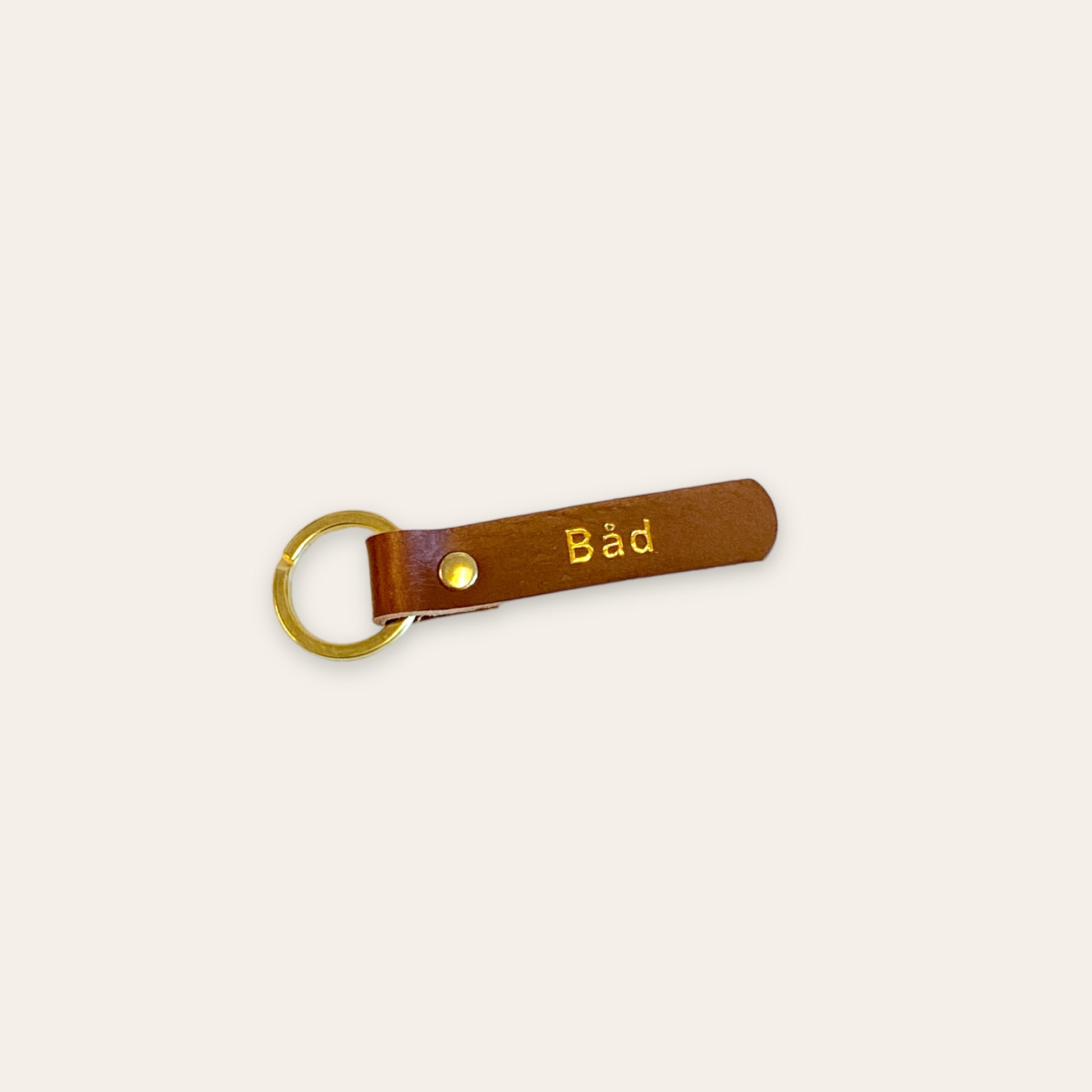 Mini nøglering læder - Båd (flere varianter) Unika Nord